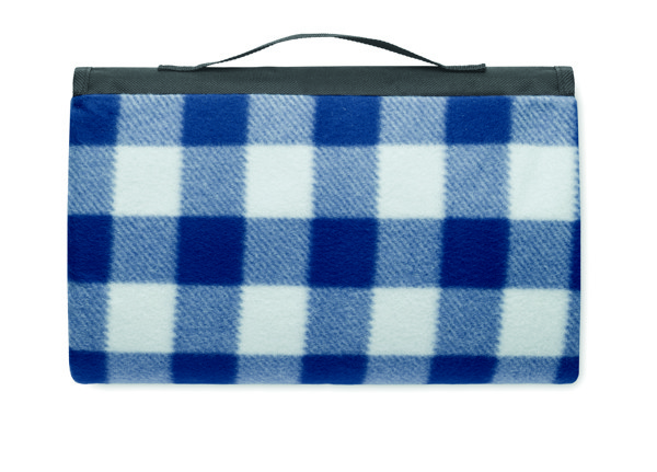 RPET fleece picnic blanket Caly - Blue