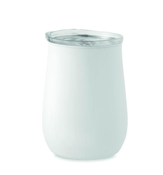 Becher recycelter Edelstahl Ursa - Weiß