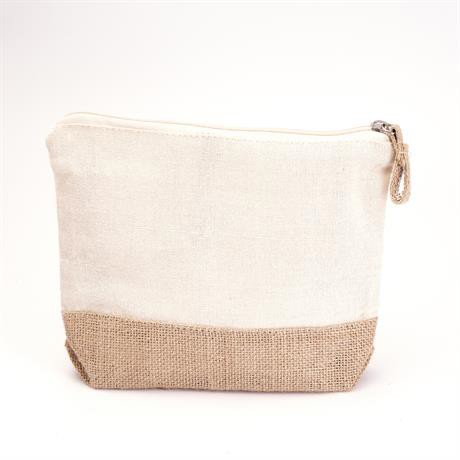 Neceser personalizado de algodón y yute 180 g/m²