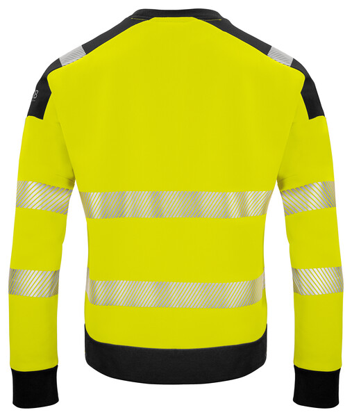 6108 Sweatshirt Roundneck Yellow/black XXL