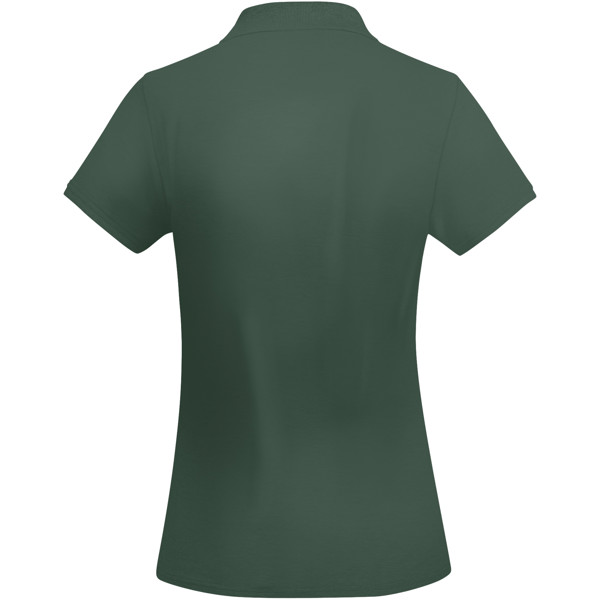 Polo a maniche corte in cotone biologico da donna Prince - Verde bottiglia / M