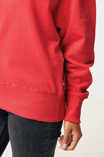 Mikina Iqoniq Kruger relaxed fit z recykl. bavlny - Luscious Red / L
