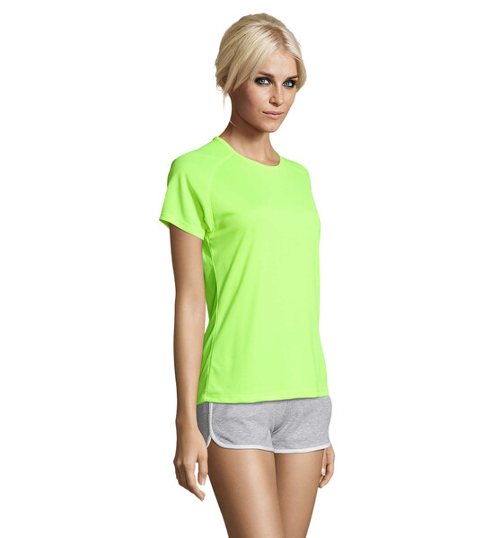 SPORTY T-SHIRT SENHORA 140g Sporty Women - Amarelo FluoXXL