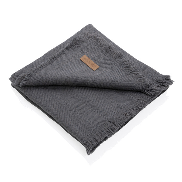 Ukiyo Aware™ Polylana® woven blanket 130x150cm - Grey