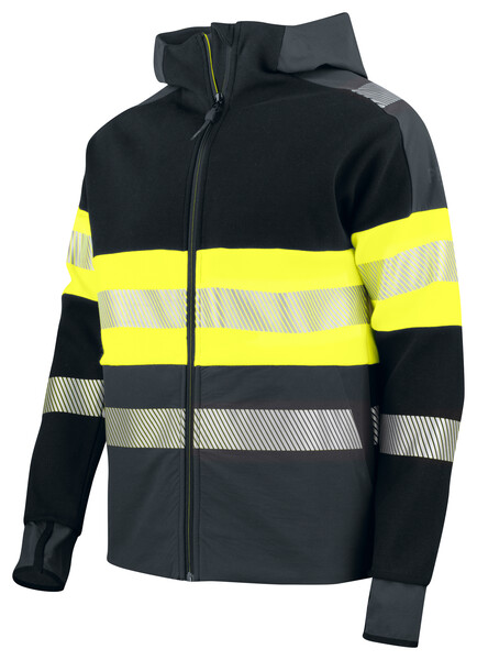 6122 Technical Hoodie Hi Viz YELLOW/BLACK 3XL