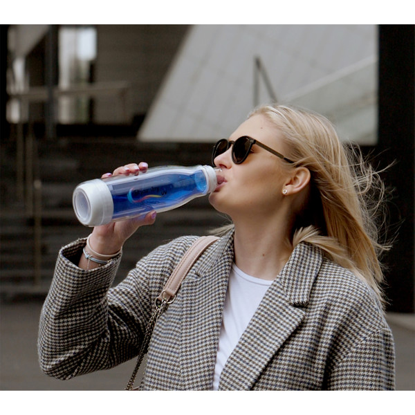 520 ml Smart glass bottle with outer tritan wall