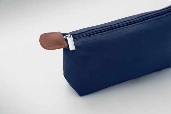 Trousse en 600D RPET Vanity - Bleu