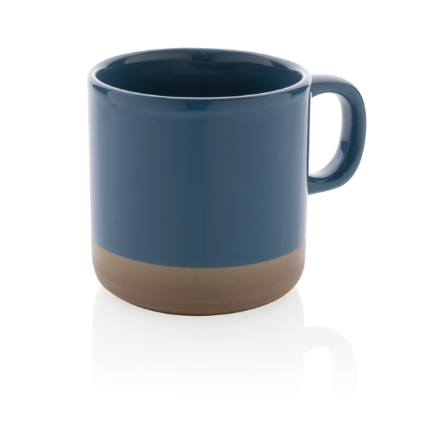 Mug 300ml en céramique émaillée - Bleu