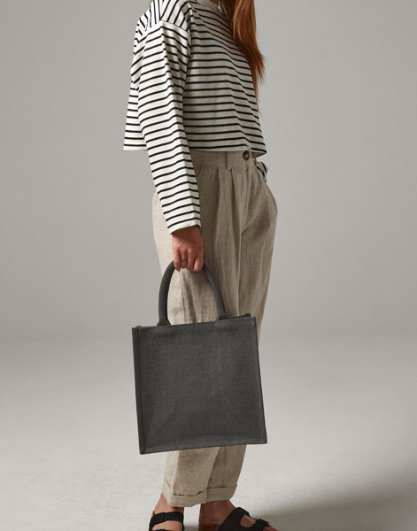 Jute Midi Tote - Graphite Grey / Graphite Grey / ONE SIZE