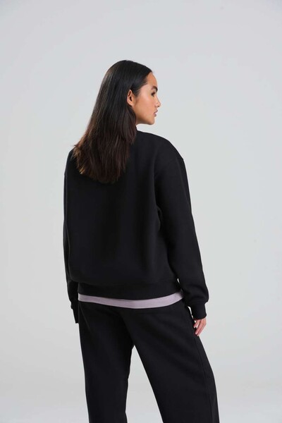 Signature Heavyweight Bomber Sweat - Deep Black / S