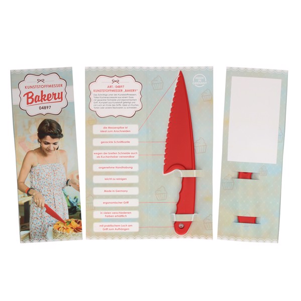 Kunststoffmesser "Bakery" Mit Klappkarte