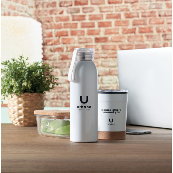 Stainless steel bottle 650ml Bira - White