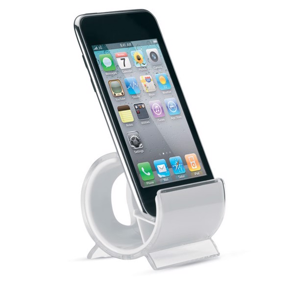 Standix phone stand, PS plastic, 55x55x50 mm