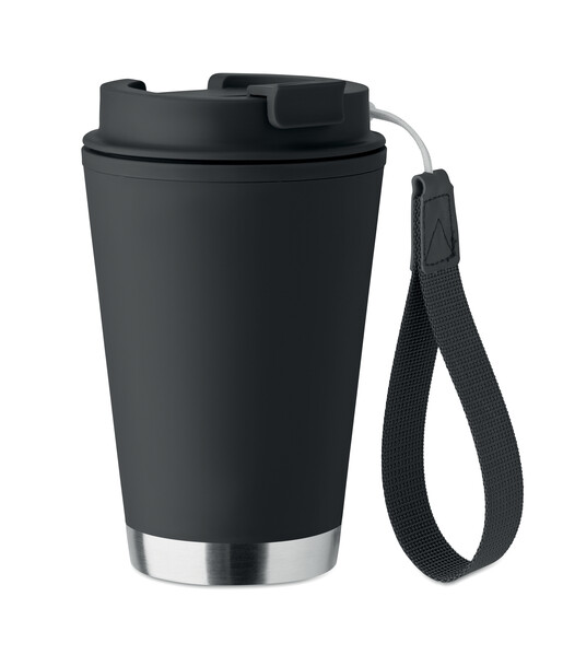 Double wall tumbler 300ml Topiz - Black