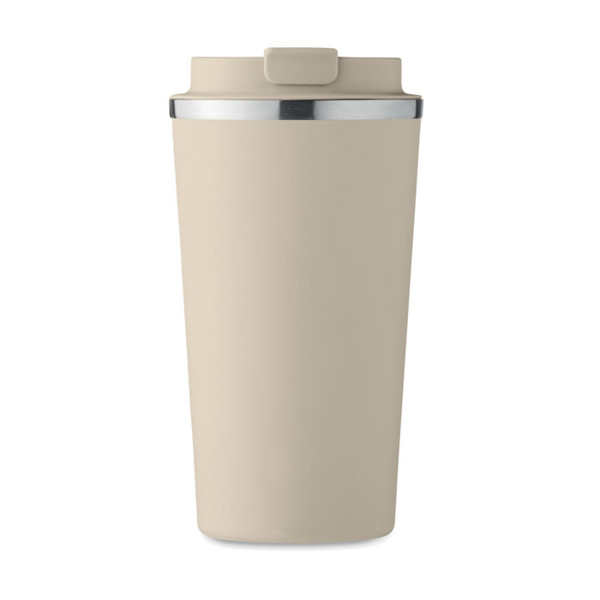 Double wall tumbler 510 ml Brace + - Beige