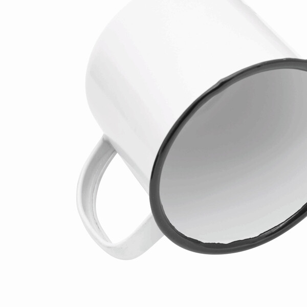 Enamel Mug Retro Cup - White