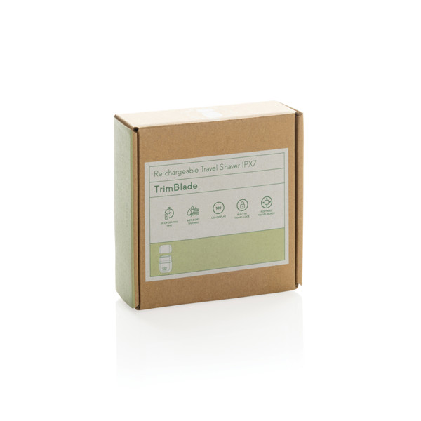 TrimBlade re-chargeable Travel Shaver IPX7