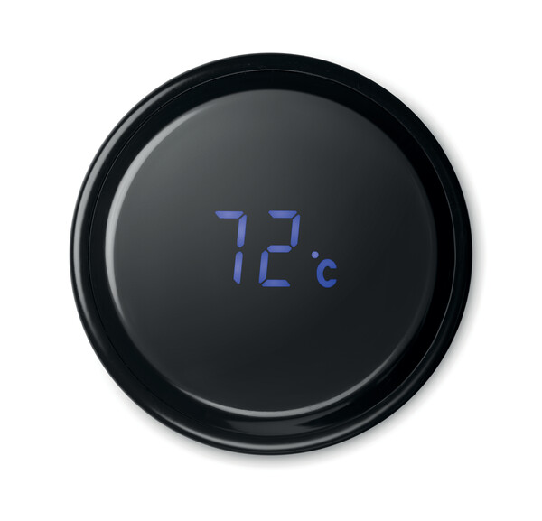 Bottiglia con termometro touch Pole - Nero