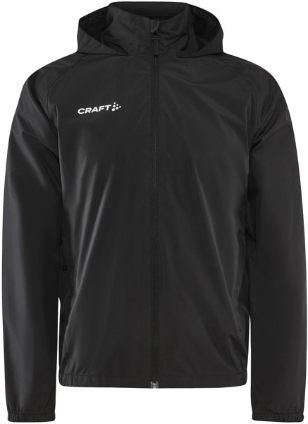 Lightweight Kids' Rain Jacket Craft | Evolve Rain Jacket Jr - Black / 122-128