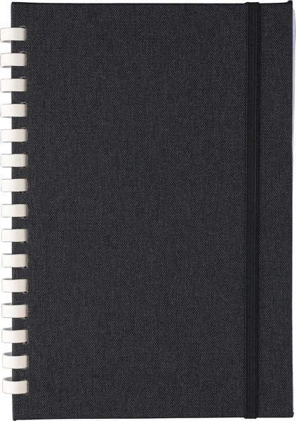 Caderno rPET (A5) Ilias Original - preto