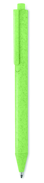 Wheat Straw/ABS push type pen Pecas - Green