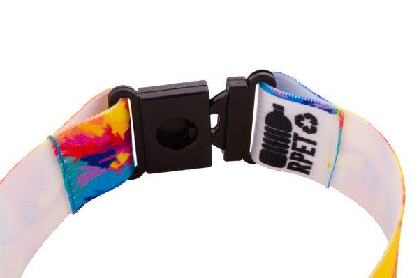 Mojo RPET bracelet, recycled polyester - White