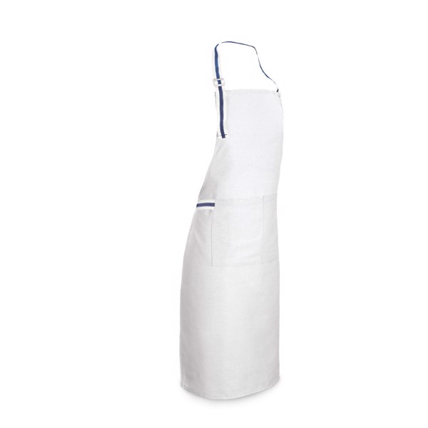 GINGER. Apron in cotton and polyester - White