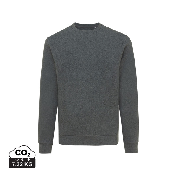 Iqoniq Denali recycled cotton crew neck undyed - Heather Anthracite / XXL