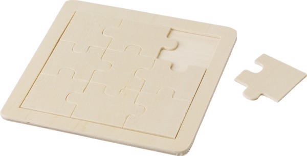 Wooden nine piece puzzle