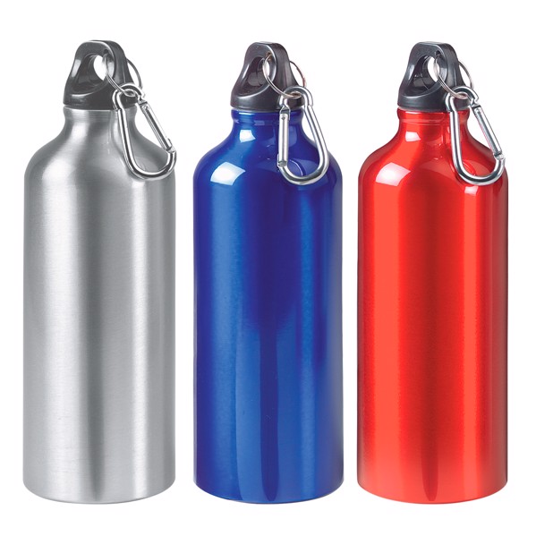 Aluminiumflasche "Sporty" 0,6 L - Weiss
