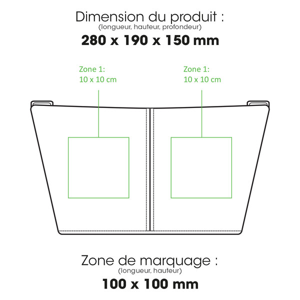 ALLDAY - BND986 RPET - Sac isotherme pour repas RPET 8 L