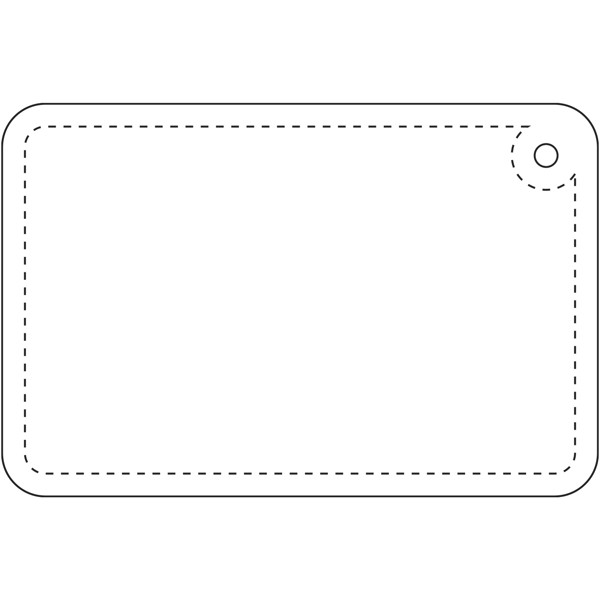 Pendente refletor de PVC retangular pequeno RFX™ - Amarelo neón