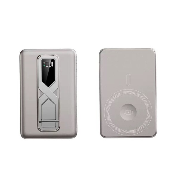 Magsafe powerbank 10000mAh with a stand - SILVER