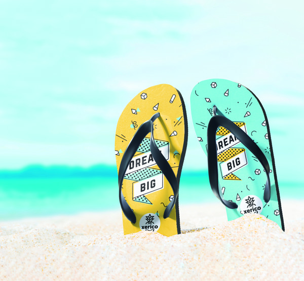 Sublimation beach slippers Do Mel
