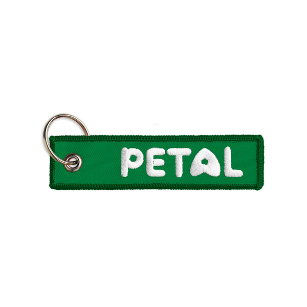 Embroidered key tag - Classic Green