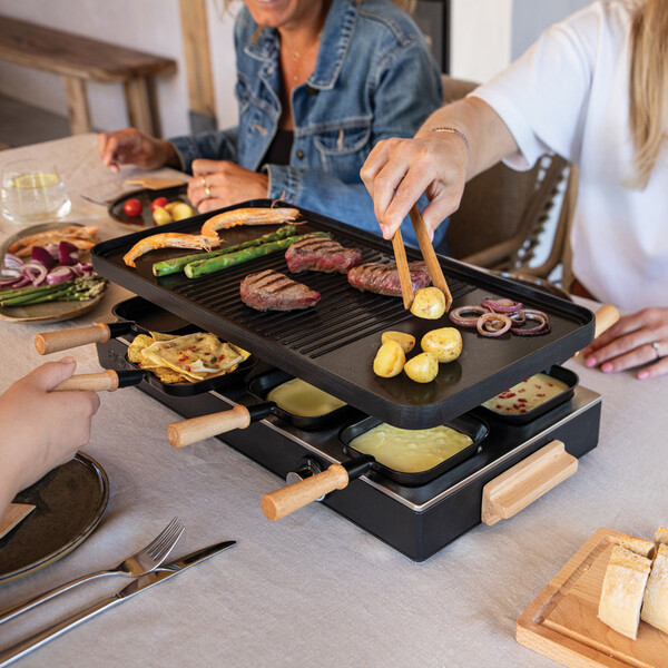 BOSKA Raclette Gourmet Party, 8 Person (EU Type F)