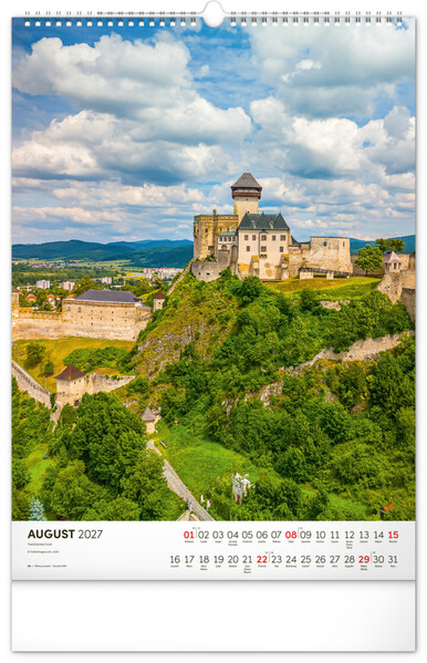 Notique Nástenný Kalendár Naše Slovensko 2027, 33 x 46 cm