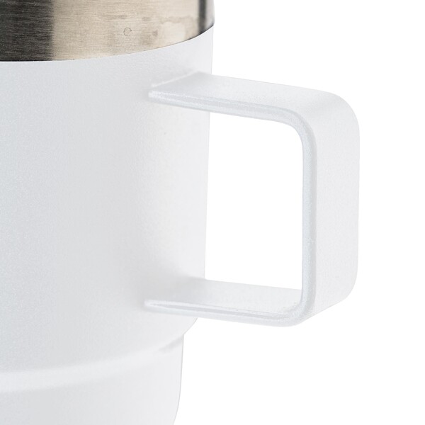 Recycled stainless steel double-walled cup (180 ml) Lilia - White
