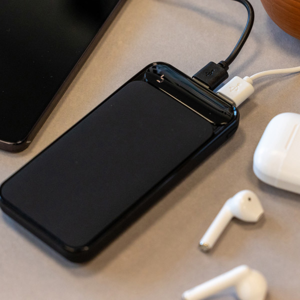 RAITO - BATTERIE DE SECOURS ULTRA SLIM RETRO-ÉCLAIRÉE 10 000 MAH NOIR