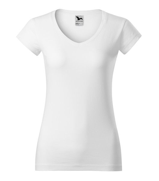 Tričko dámské Malfini Fit V-neck - Bílá / XL