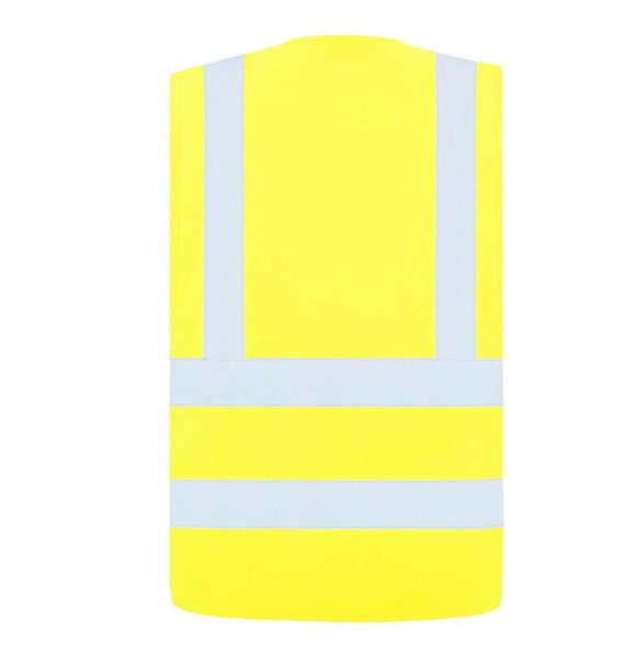 Safety / Functional Vest "Hannover" - Four Reflective Stripes - Yellow / 7XL
