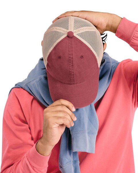 Sunwashed Trucker Cap - Black / Tan