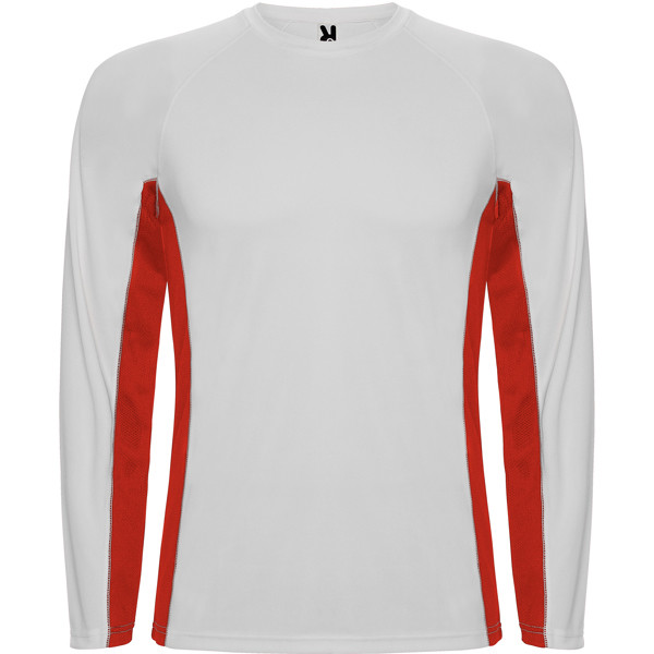 Shanghai Long Sleeve T-Shirt - White/Red / M