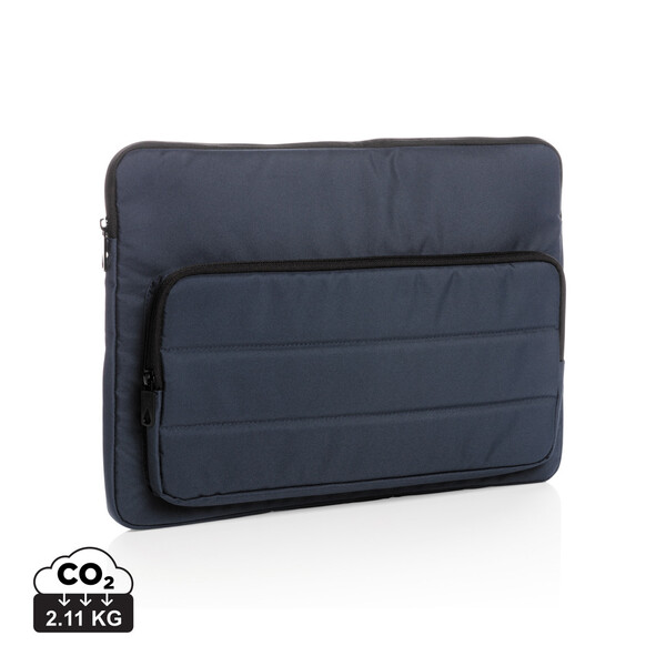 Pochette pour ordinateur 15,6" Impact en rPET AWARE™ - Bleu Marine