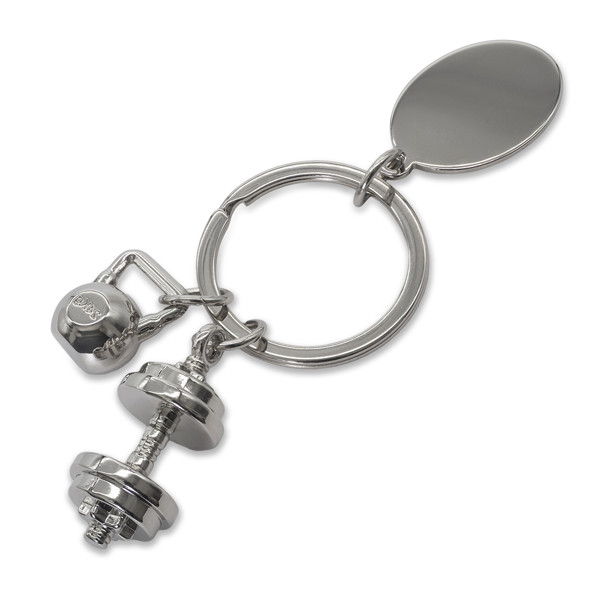 GymKey keychain with a sports motif
