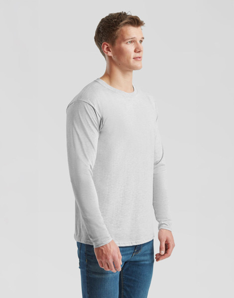 Iconic 195 Ringspun Premium Long Sleeve T - White / 5XL