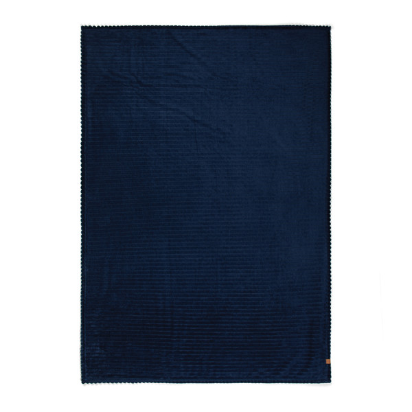 VINGA Couverture / plaid en rPET GRS Branson - Bleu Marine