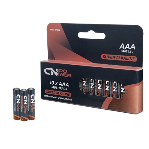 ALCALINE BATTERIES  R03-AAA “CN POWER” (10 PCS.)
