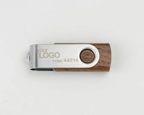 USB flash drive TWISTER WALNUT 8 GB
