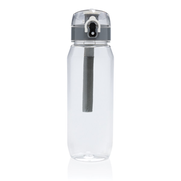 Yide waterbottle rPET 800ml, leakproof lockable lid - Transparent